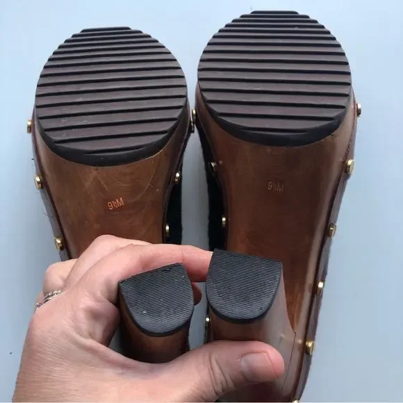 Tory Burch Brown and Gray Heels - Picture 6 of 9